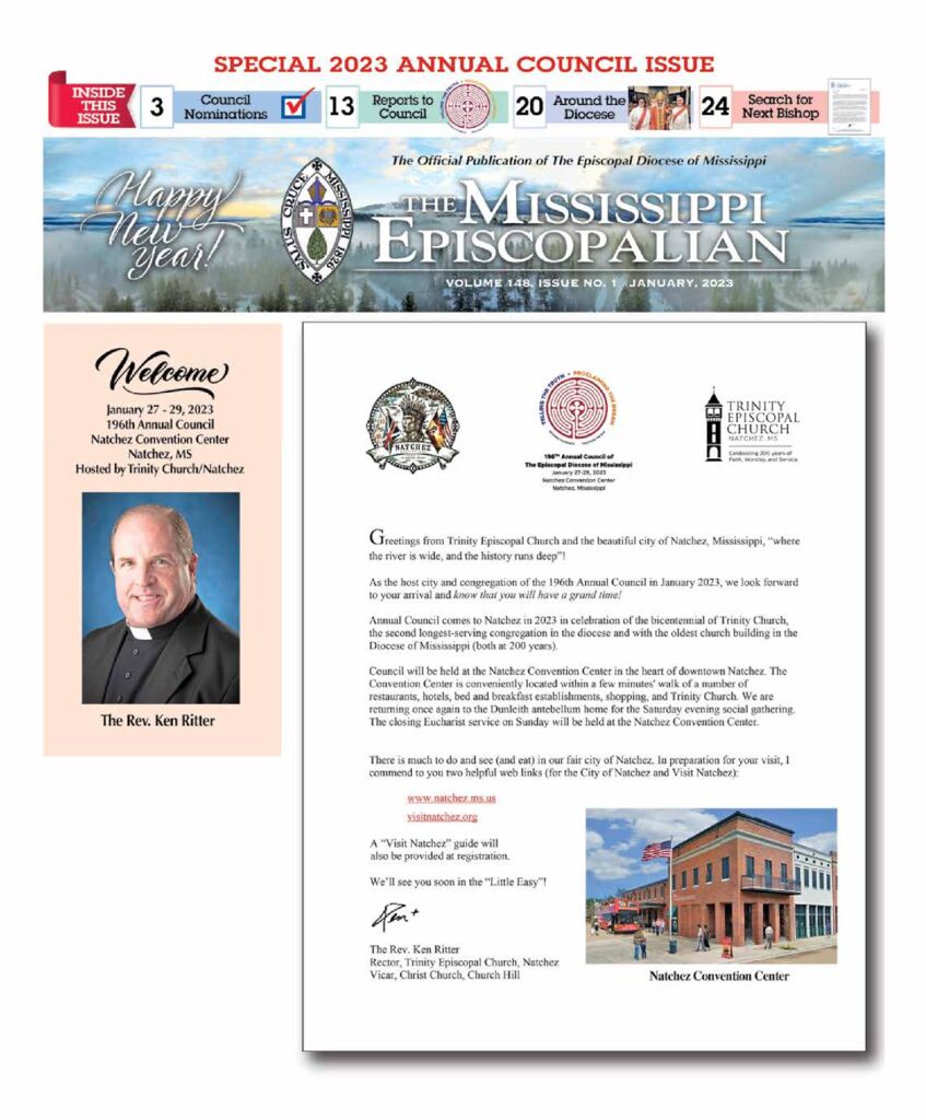 The Mississippi Episcopalian The Official Publication Of The